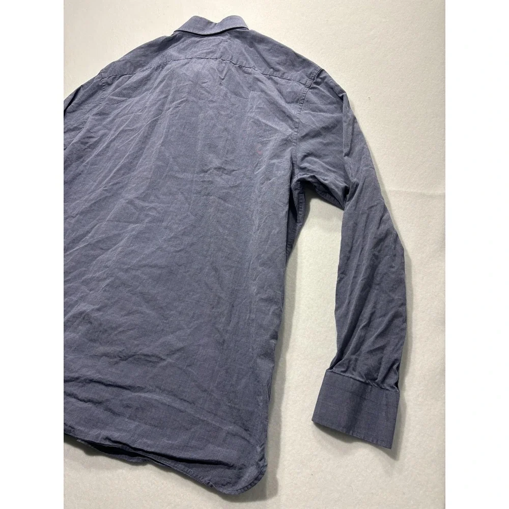 Banana Republic Dress Shirt Mens XL Blue Striped Long Sleeve Button Up Slim
